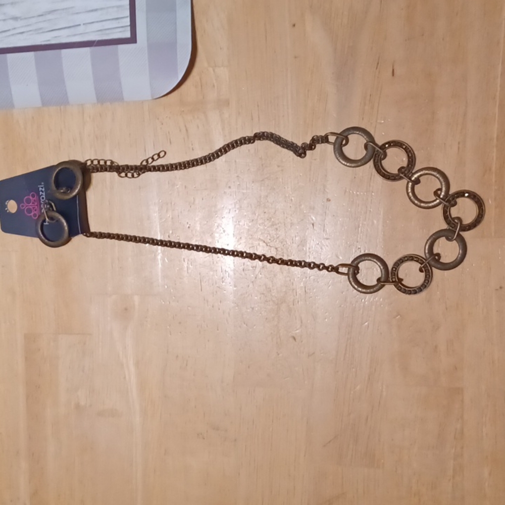 Necklace and earrings